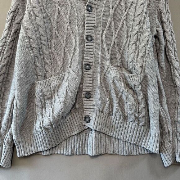 Old Navy Knit Cardigan Sweater Grey Mens Size XL Knit - Picture 3 of 9
